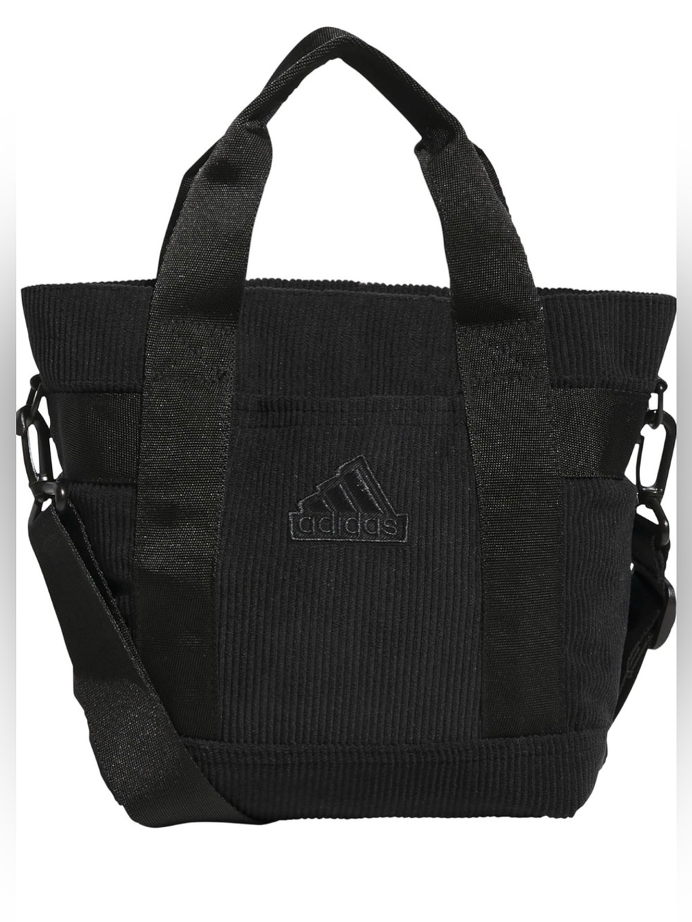 Adidas Unisex Corduroy Adjustable-Strap Mini Tote Bag